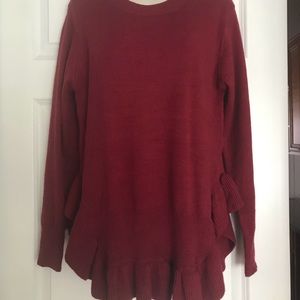 entro ruffle sweater